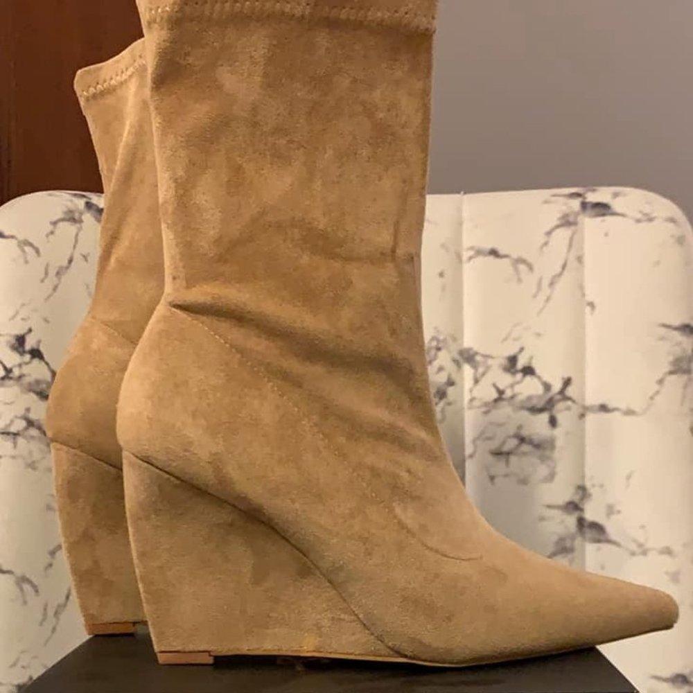 Lulu's Fashion Wedge Boot